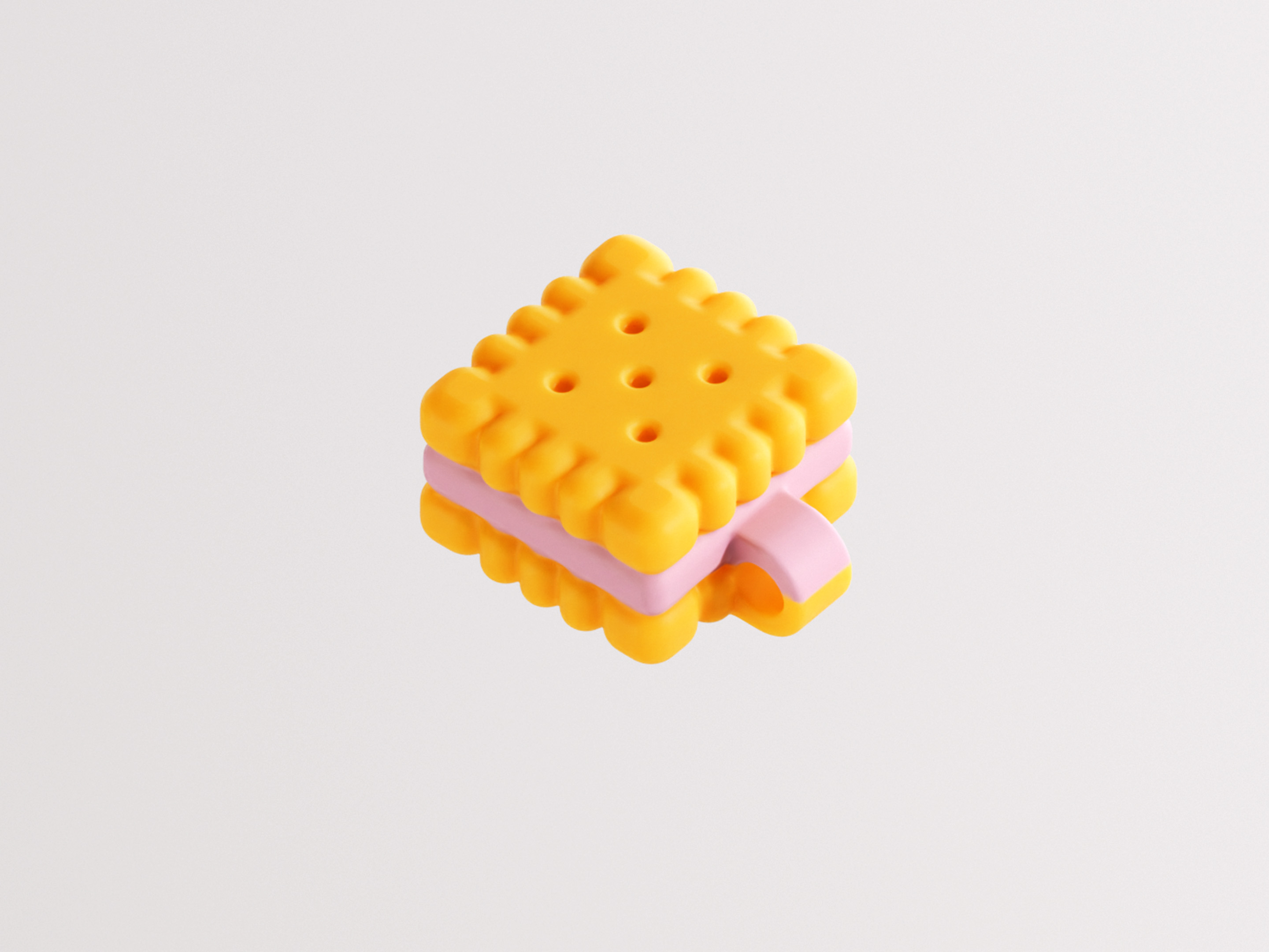 Biscuit Beads & Charm - 1