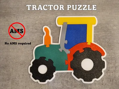 Tractor Puzzle – 8 Pieces (No AMS Required)