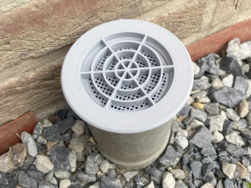 Floor grate for 100mm PVC pipe