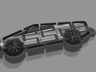 cyber truck keychain