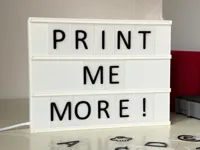 Backlit Letter Sign (base)