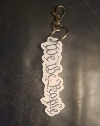 We The People Keychain
