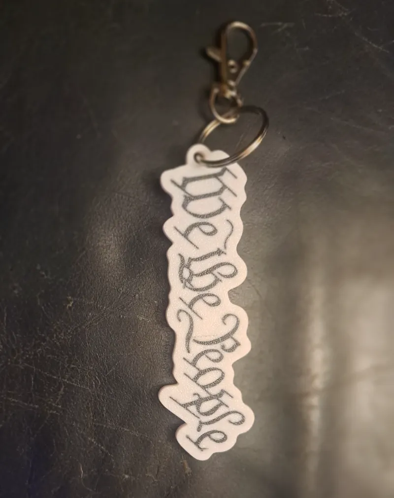 We The People Keychain