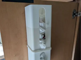 Wall Mounted Plastic Bag Dispenser Extension