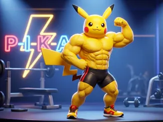 Pikabuff - Pikachu but Gym Bro