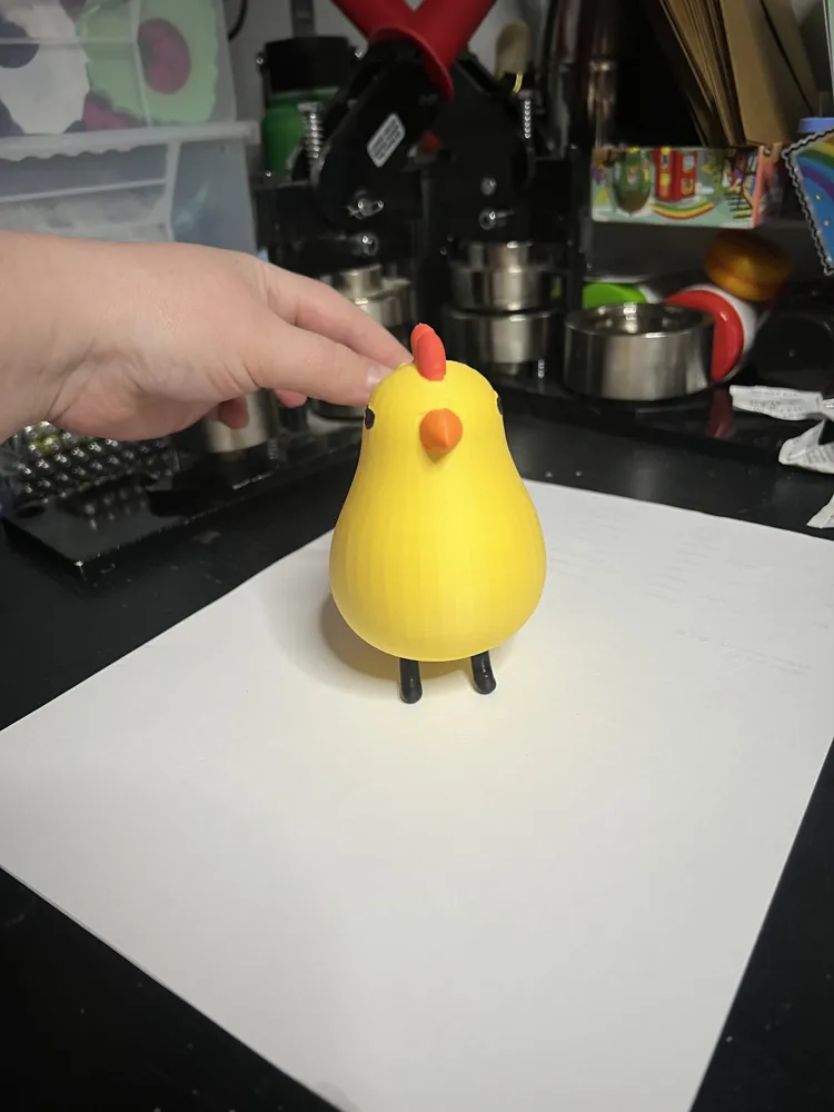Chunky chicken figure by DarbyHunterArt MakerWorld: Download Free 3D Models
