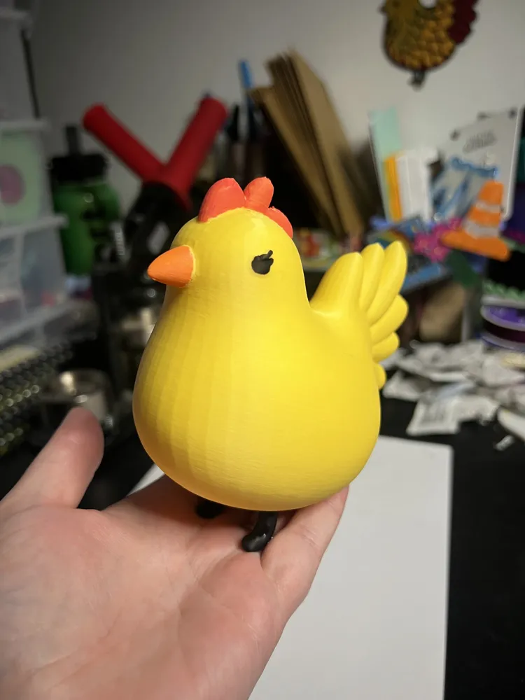 Chunky chicken figure by DarbyHunterArt MakerWorld: Download Free 3D Models