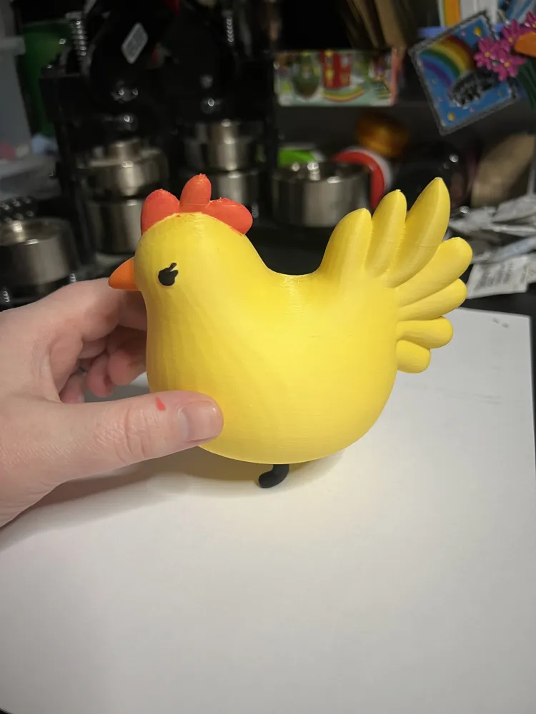Chunky chicken figure by DarbyHunterArt MakerWorld: Download Free 3D Models