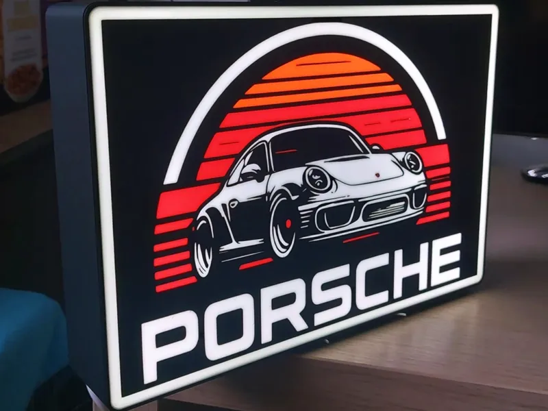 Porsche LED Light Box