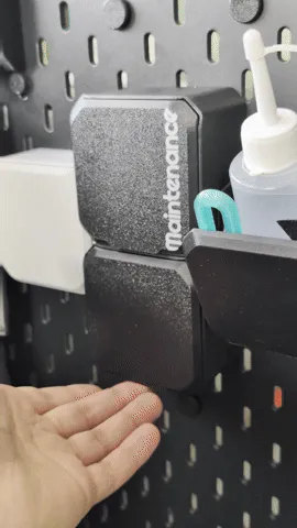 IKEA Skadis customizable tilt drawer SKADBOX view 2