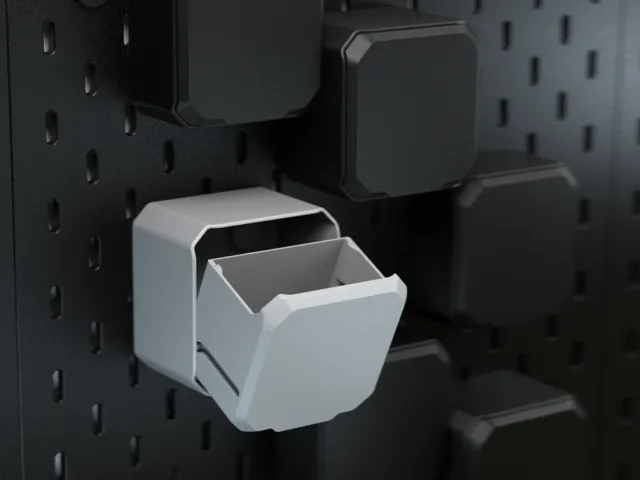 IKEA Skadis customizable tilt drawer SKADBOX