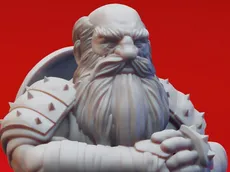 nain , dwarf, duergar 32mm
