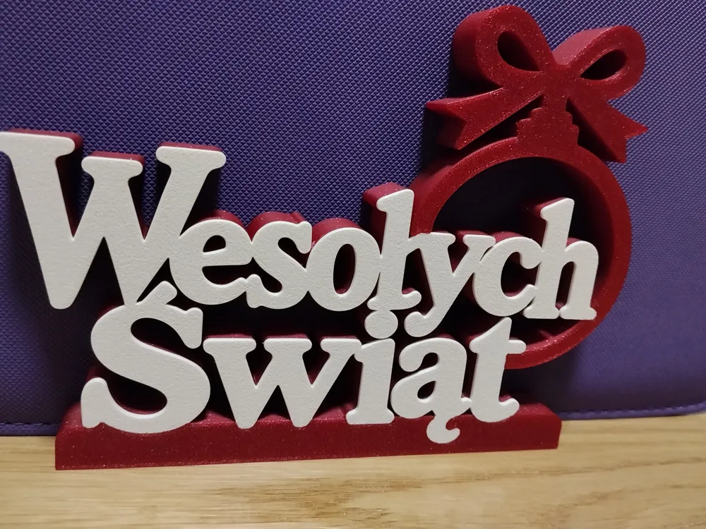 Christmas Table Decoration – Merry Christmas Sign - Free 3D Print Model ...