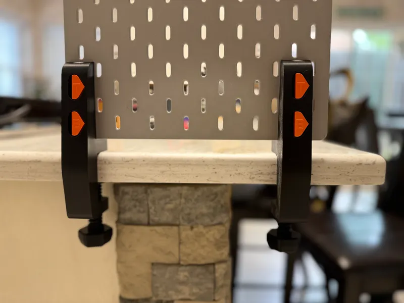 IKEA PEGBOARD TABLE TOP CLAMP SET