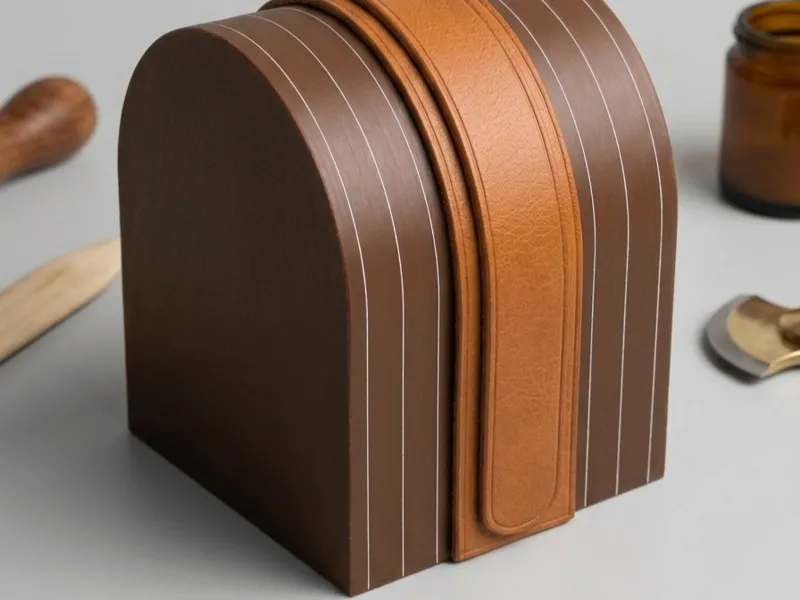 Leather forming block