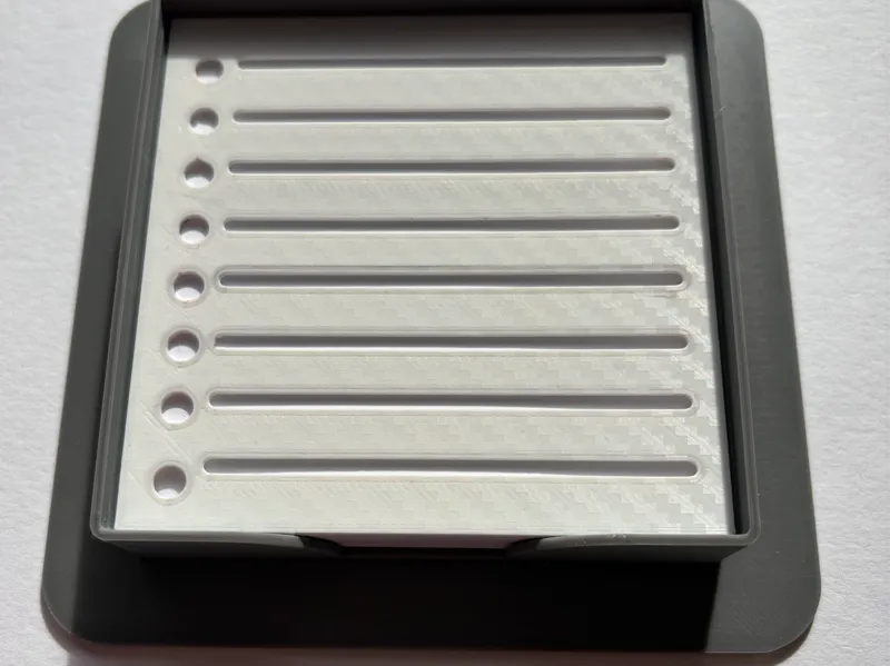 Notizzettel Box 9cmx9cm mit Vorlage