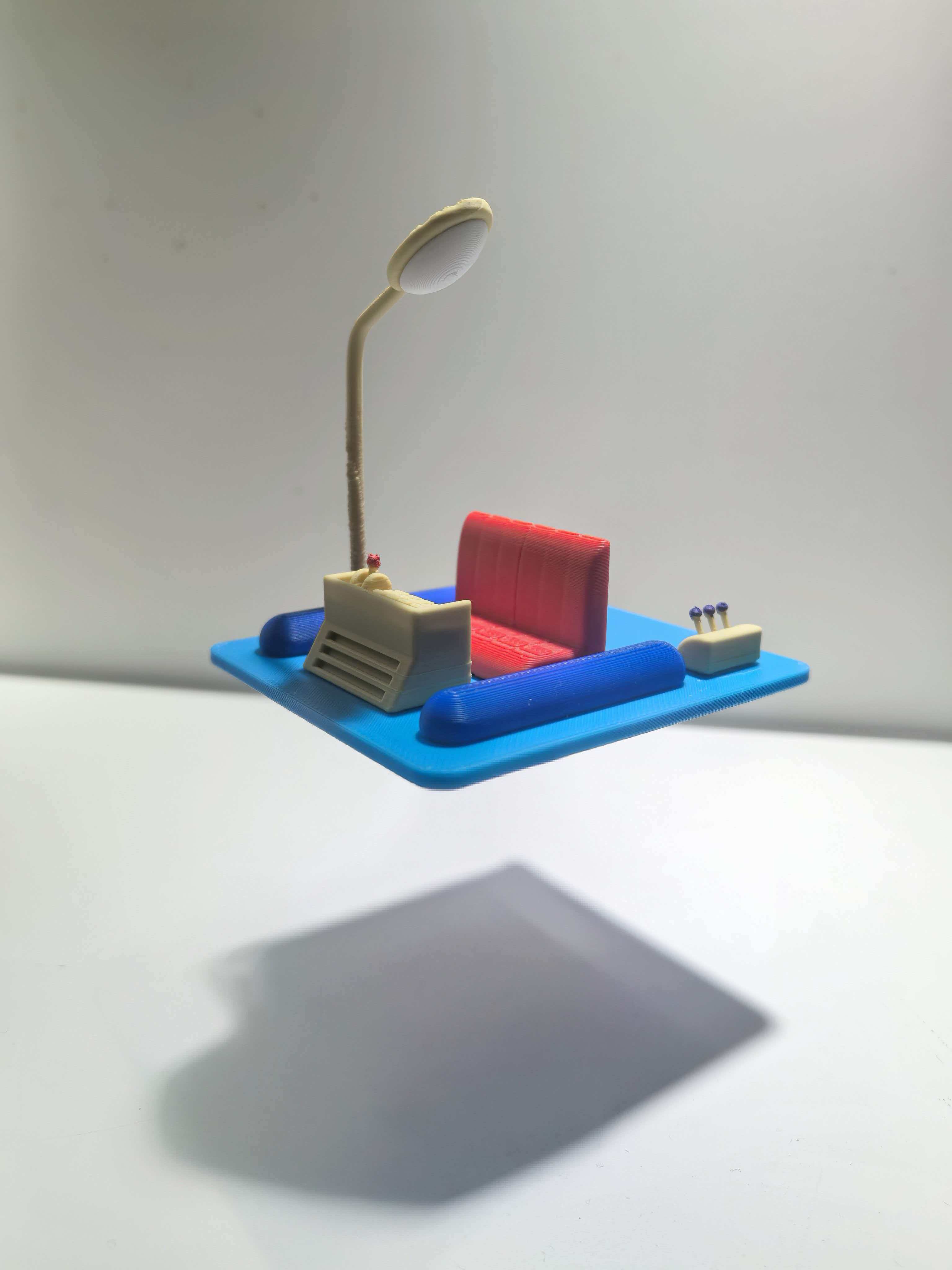 Miniatura 2 do modelo 3D 哆啦A梦的时光机摆件（不带灯mini款）