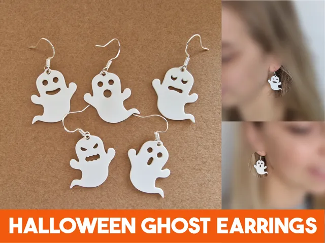 Ghost earrings halloween