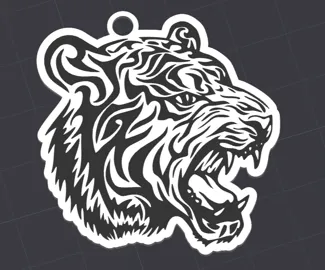 tiger keychain
