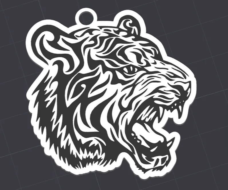 tiger keychain