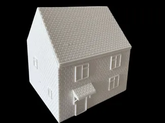 British Suburban House - Diorama Scenery 