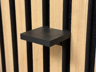 Shelf for acoustic panel without drilling v1