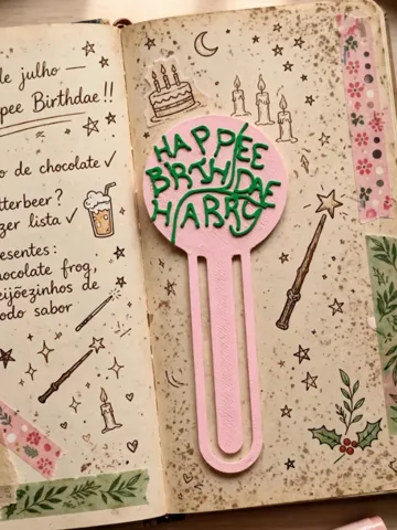 Accesorio para impresora 3D: Marca Páginas Bolo Harry Potter — vista de referencia 2