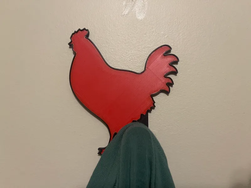 Rooster - Farm Animal Coat/Key Hook