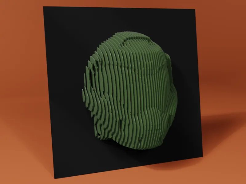 Layered Doom Slayer Sculpture