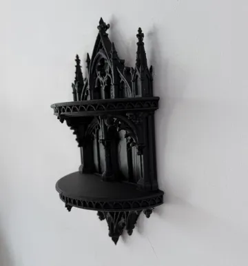 Estante o repisa: Gothic Cathedral Wall Shelf – Dark Fantasy Decor — vista de referencia 2