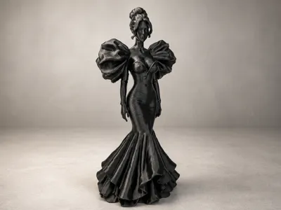 Dark Elegance – Gothic Fashion Sculpture