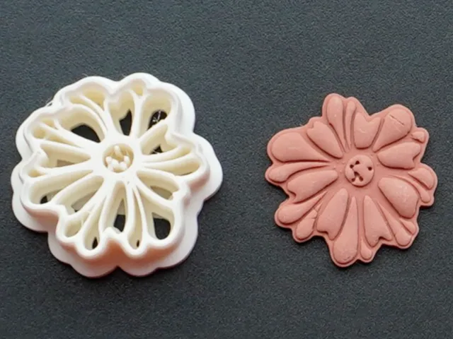 Flower Polymer Clay Cutter Earrings Necklace