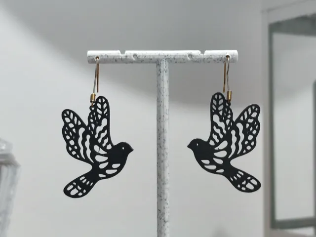 Aretes Paloma de Encaje