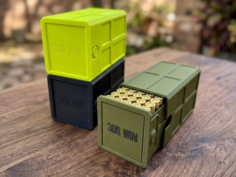 Miniatura 1 do modelo 3D Stackable Ammo Box -308 WIN -50rd