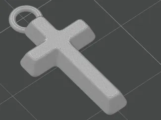 July 25 tapered cross with jump ring