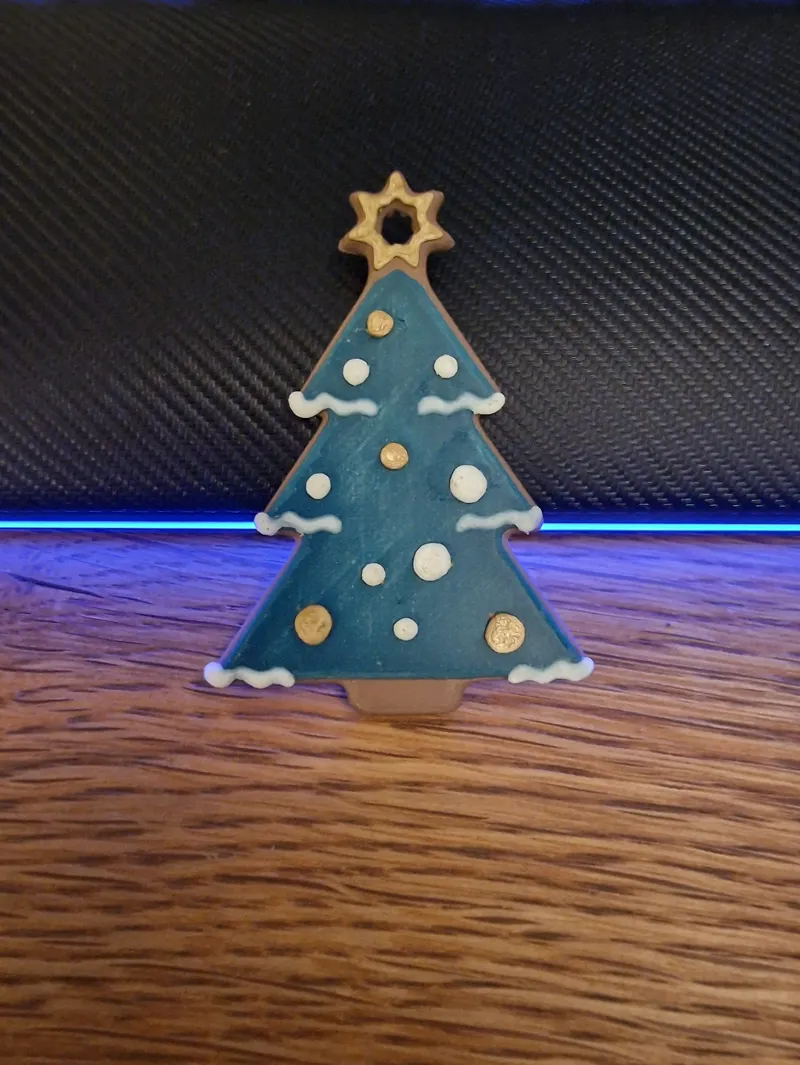Gingerbread Christmas tree ornament