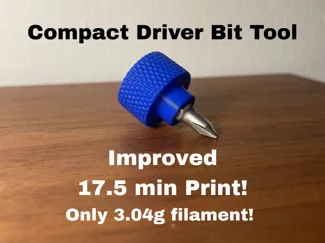 *Improved* Compact Driver Bit Holder