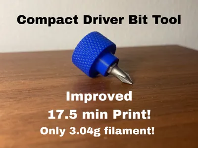 *Improved* Compact Driver Bit Holder