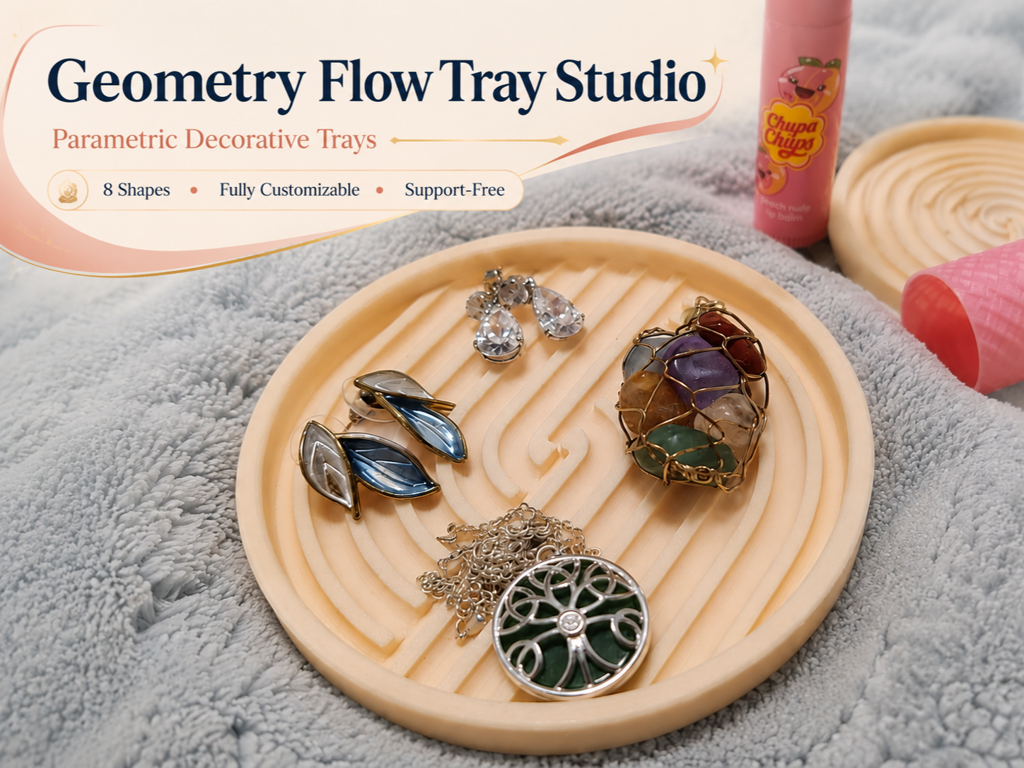 Geometry Flow Tray Studio - Parametric model
