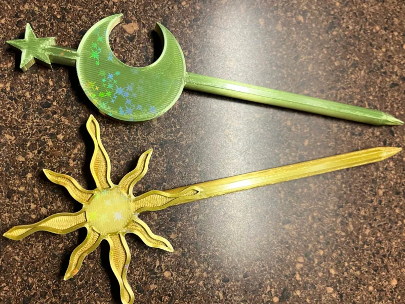 Sun & Moon Hairpins