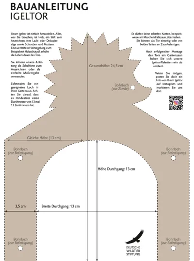 Hedgehog gate from the German Wildlife Foundation