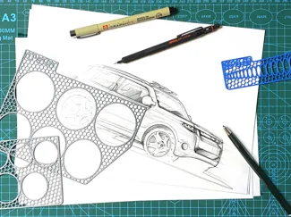 Ellipse Sketch Guides in additional angles 3-75mm