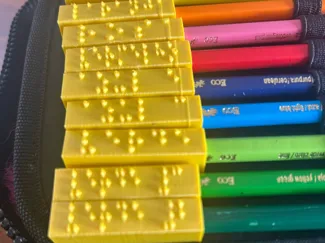 Ponteira de lápis em braille