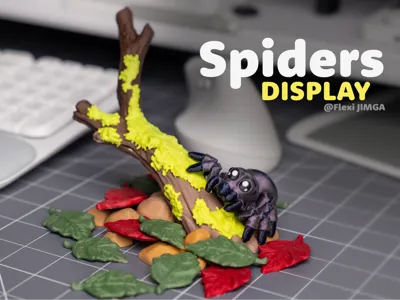Mini Spider Display Set for Articulated Spiders