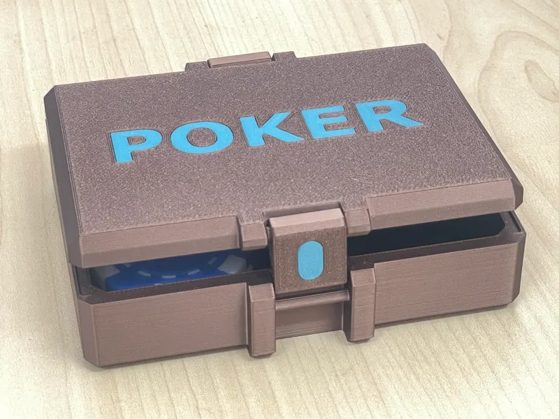 POKER case||print-in-place ||snap latch