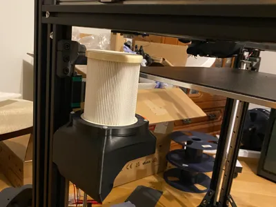 Air filtration for enclosed printer (Ratrig VC 4)