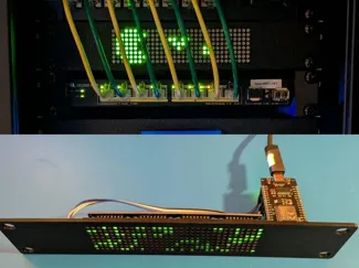32x8 LED Matrix 10 inch 1U Panel + Arduino Sketch