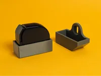 Both designs (0.2mm layer, 3 walls, 15% infill)