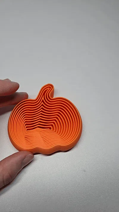 Objeto manipulable: Pumpkin Fidget Toy. Referencia del modelo original.