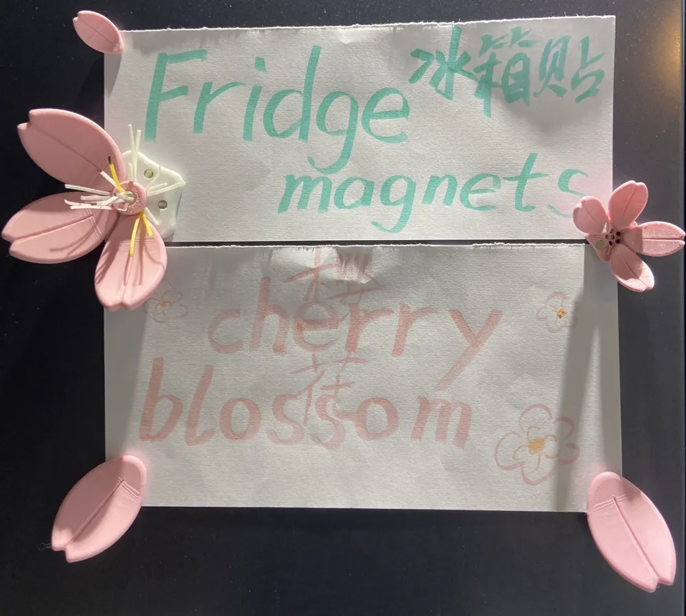 Cherry blossom shaped modular fridge by QWO MakerWorld